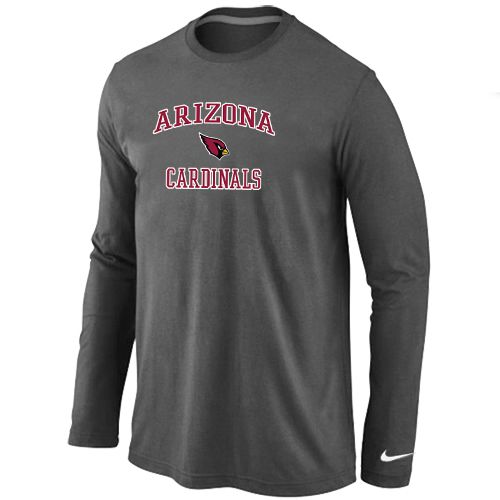 Nike Arizona Cardinals Heart & Soul Long Sleeve NFL T-Shirt - Dark Grey